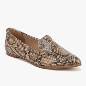 Zodiac Brown Snakeskin Loafers